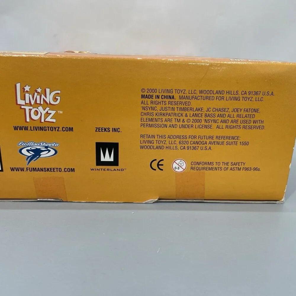 NSync Chris Kirkpatrick Collectible Marionette Doll Living Toyz 2000 Open‎ Box